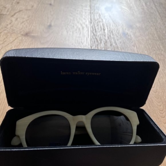 Karen Walker Anywhere Glasses in Vanilla Wood - Picture 8 of 8